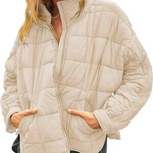 NWT Amazon Huaqiao Womens Quilted Puffer Jacket Large